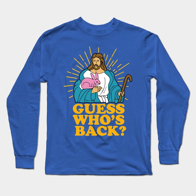 Guess Whos Back 1 Long Sleeve T-Shirt by gleaming slide